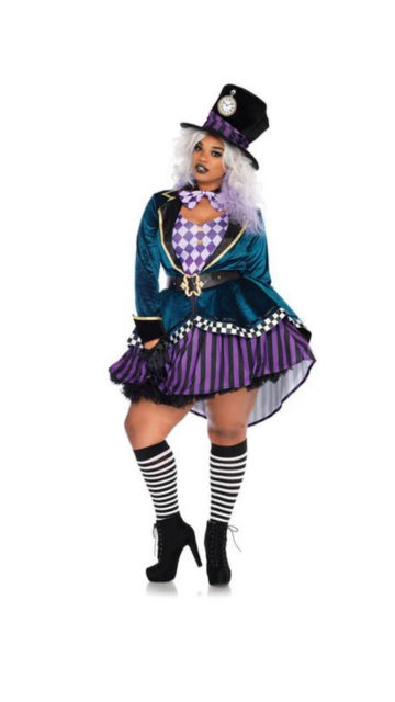 Plus Size Delightful Mad Hatter Costume