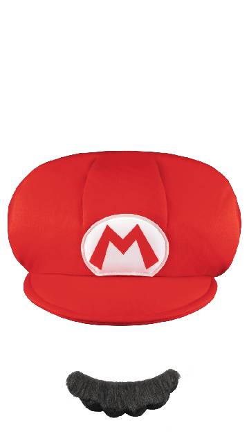 Mario Child Hat & Mustache