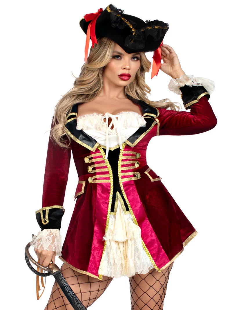 Elegant Pirate Captain Costume