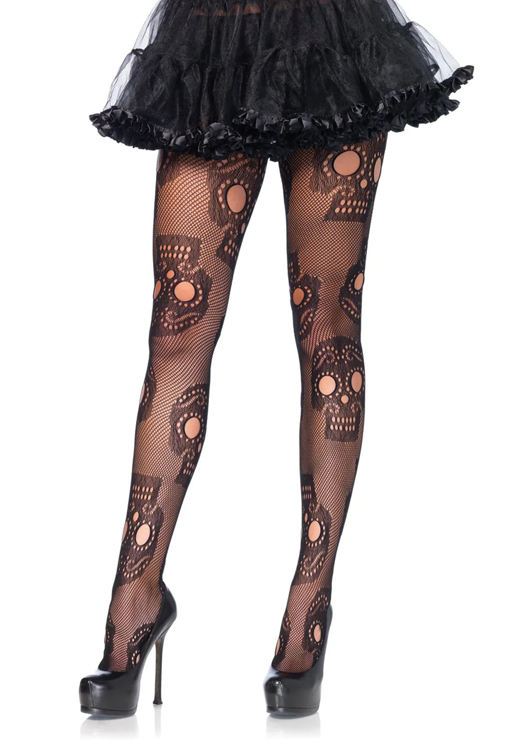 Plus Size Sugar Skull Tights