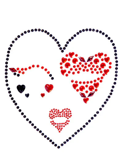 Queen Face Jewels Stickers