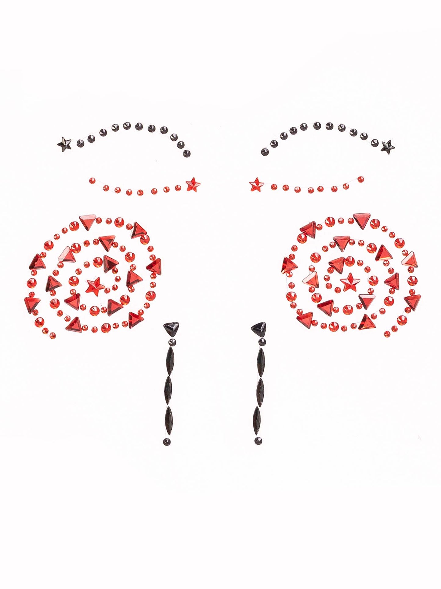 Puppet face jewels sticker