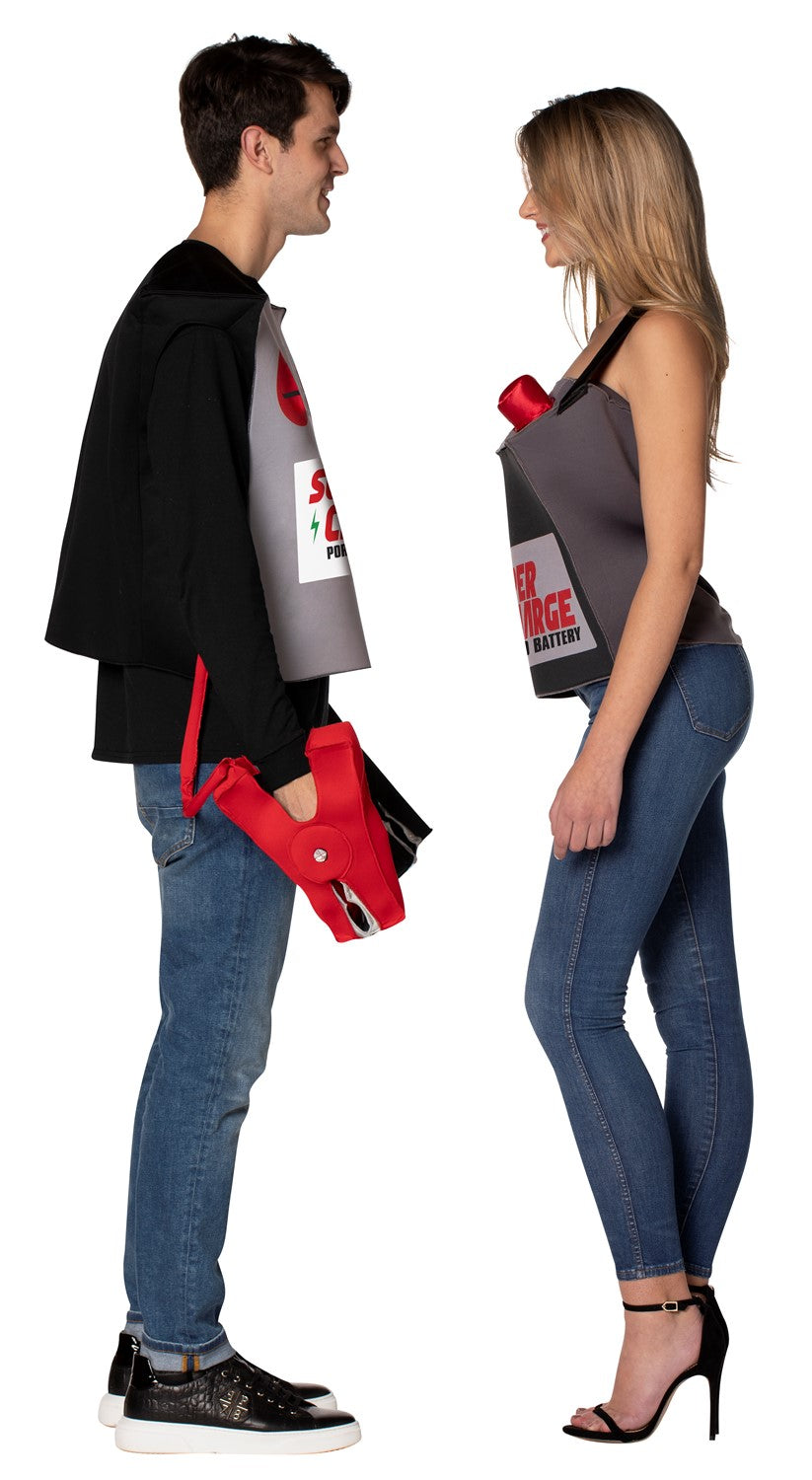 Battery and Jumper Cables Couple Costume