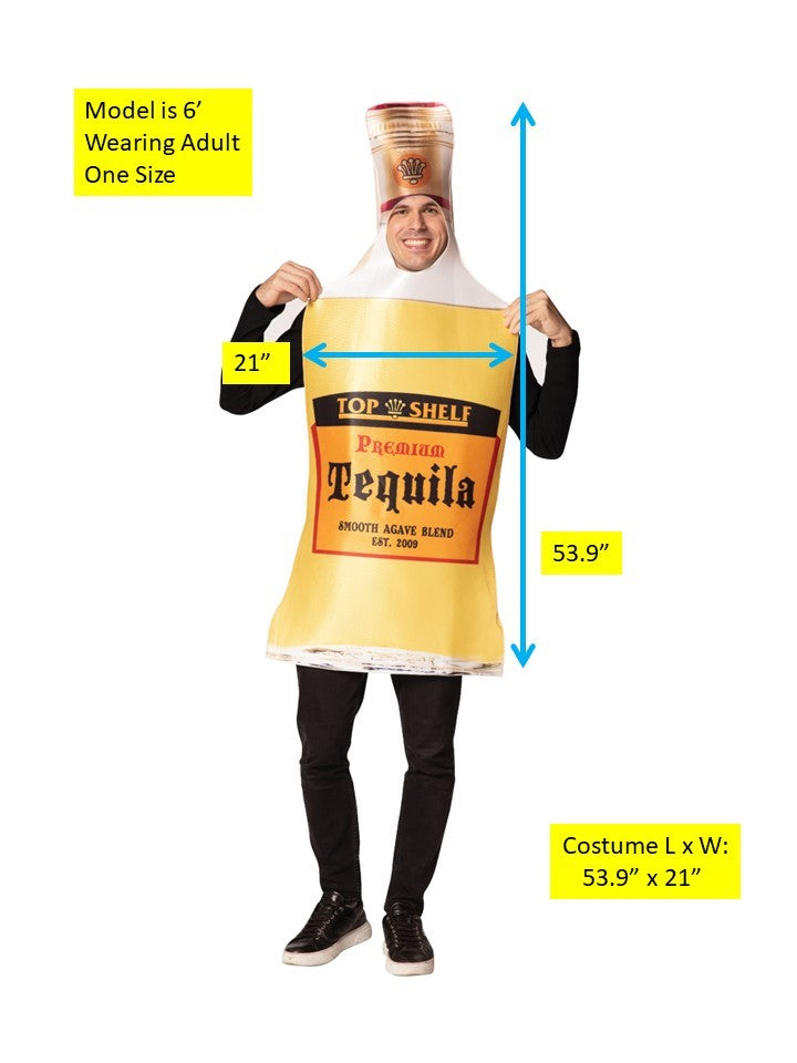 Tequila Bottle Costume, Adult One Size