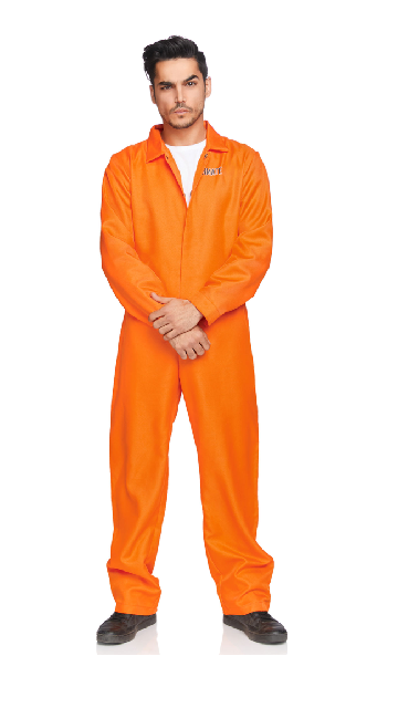 Men's Orange State Prison Jumpsuit Costume - SoulofHalloween