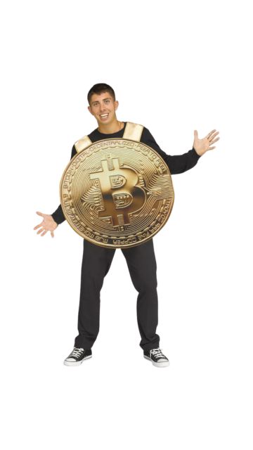 Bitcoin Cryptocurrency Costume