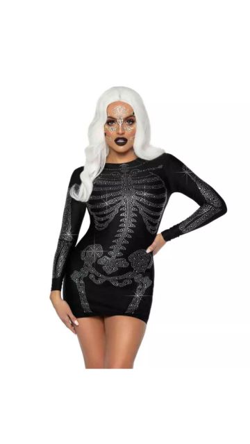 Rhinestone Skeleton Dress