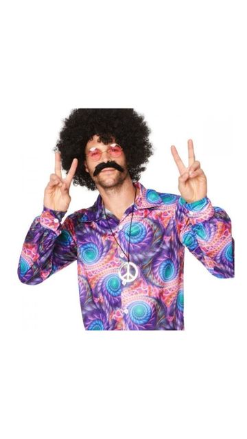 60S PSYCHODELIC BOHO SHIRT MEN'S COSTUME