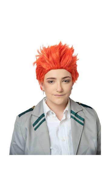 Anime Hero Red Spike Wig
