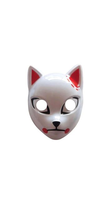 Red Cat Slayer Anime Mask