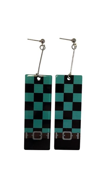 ADULT'S WOMENS ANIME DOMINO STYLE EARRINGS