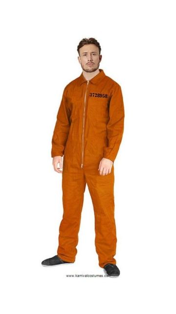 MOST WANTED CRIMINAL PRISONER MEN'S COSTUME