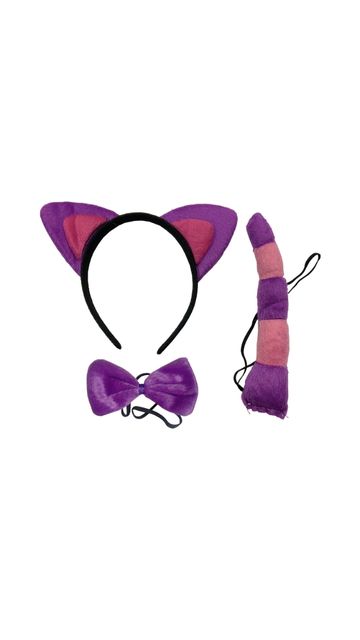 FANCY CHESHIRE CAT ANIMAL COSTUME ACCESSORY SET