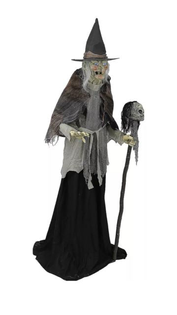 Lunging Animated Witch Prop