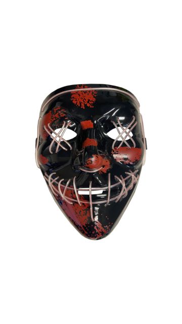 Glow-in-the-Dark Cross Hatch Mask