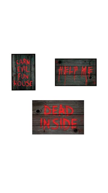 Rustic Hanging Metal Sign