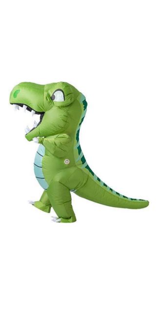 Full Body Inflatable Dinosaur Costume for Kids - One Size - 6ft Tall