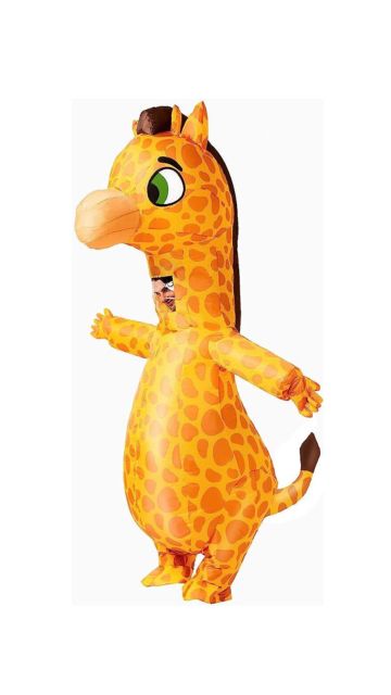 Adult Unisex Giraffe Full Body Inflatable Costume-One Size