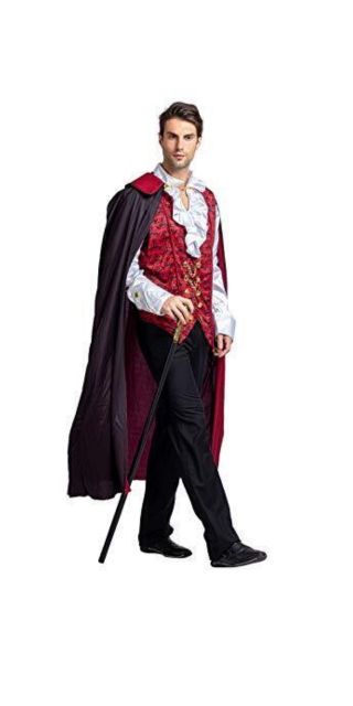 Renaissance Medieval Scary Vampire Cosplay Costume for Men
