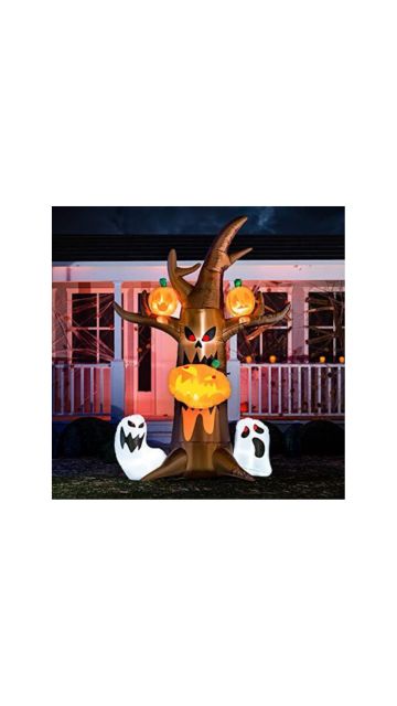 10ft Scary Tree Bites Pumpkin