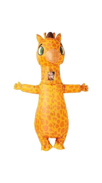 Adult Unisex Giraffe Full Body Inflatable Costume-One Size