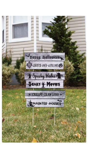 22.5" Halloween Greeting Signs