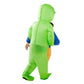 Alien ride-on kidnaping inflatable costume adult