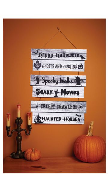 22.5" Halloween Greeting Signs
