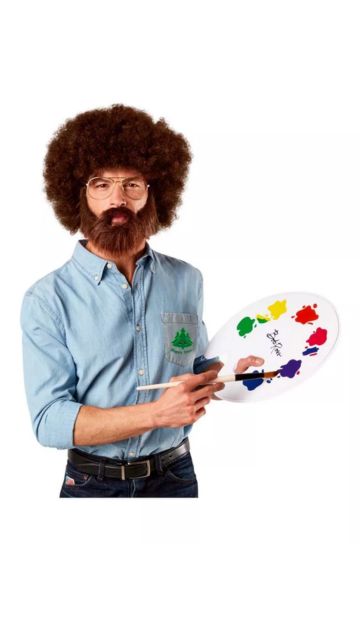 Bob Ross Costume Accessory Set