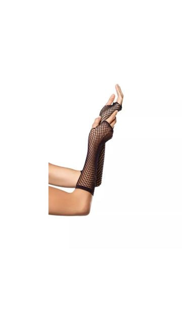 Triangle Net Fingerless Gloves