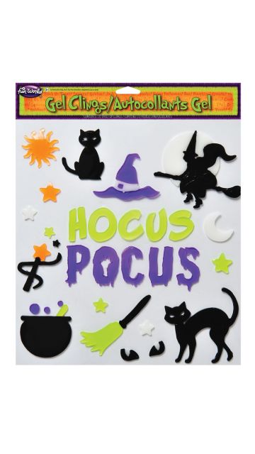 Halloween Window Gel Clings Assortment