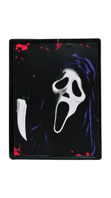 Neon Ghost Face Sign