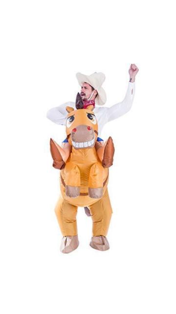 Adult Unisex Horse Ride-On Inflatable Costume