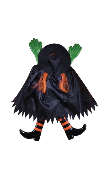 Wrong Way Witch Hanging Decor