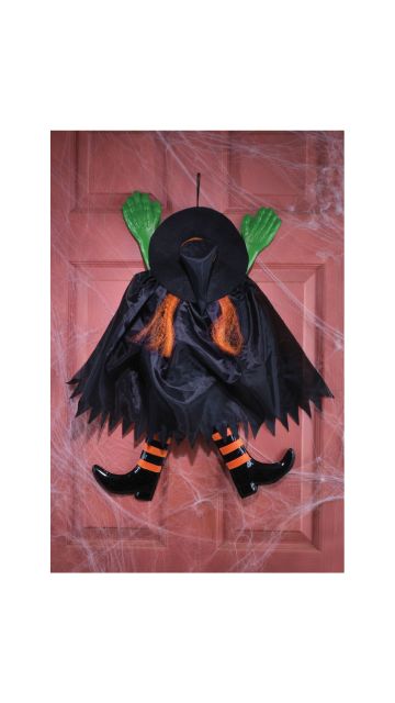 Wrong Way Witch Hanging Decor