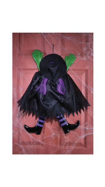 Wrong Way Witch Hanging Decor