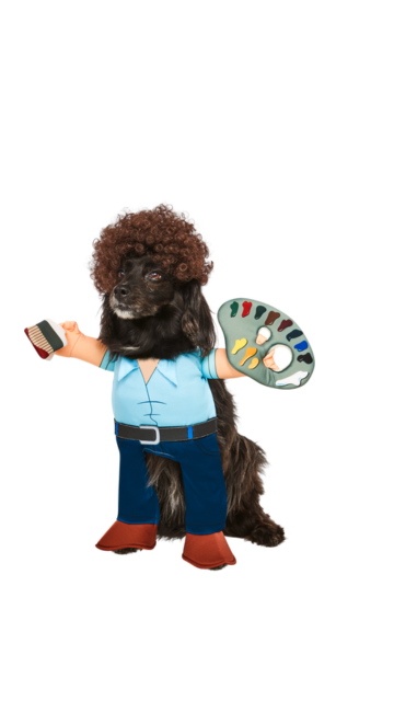 Bob Ross Pet Costume