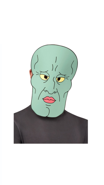 Handsome Squidward Mask