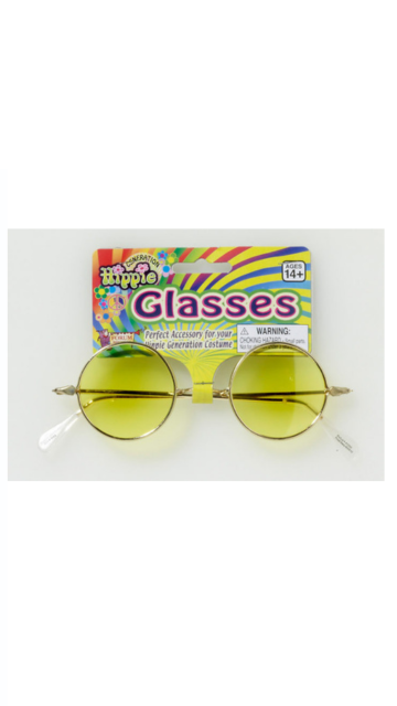 Hippie Yellow Lens Glasses