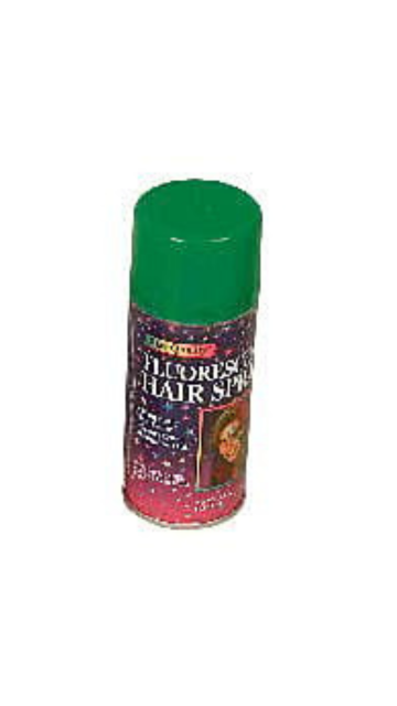 Green Bright Color Hairspray