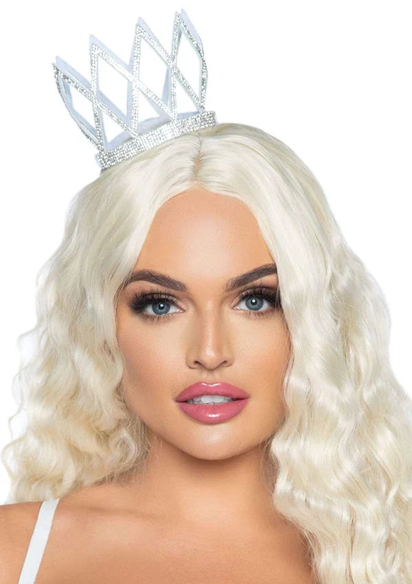 Mini Faux Rhinestone Crown Headband