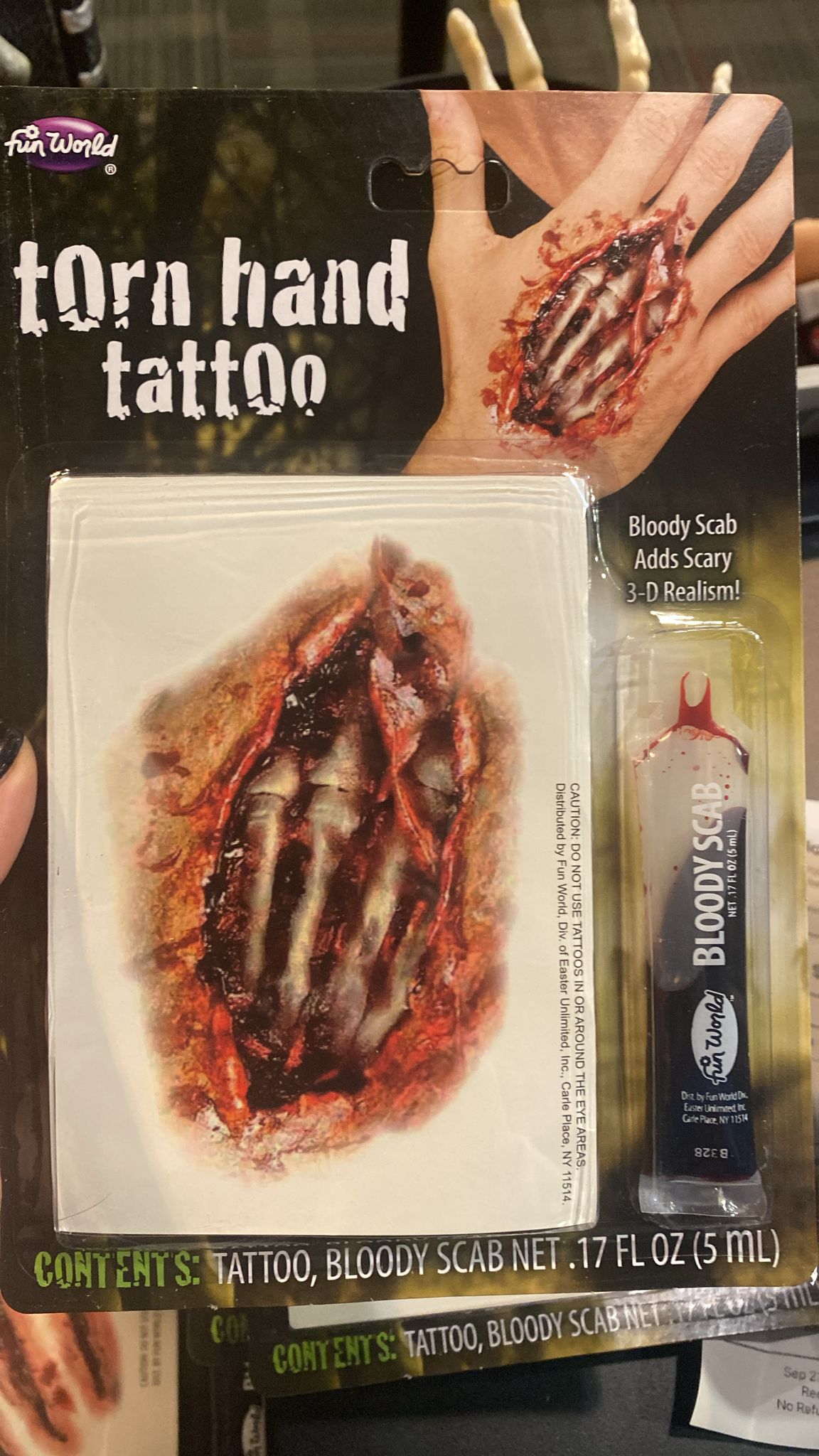 Torn Hand Tattoo Effect