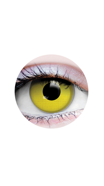 Primal® Raven- yellow Colored Contact Lenses