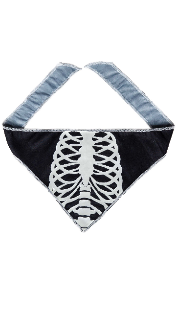 Glow-In-The-Dark Skull Dog Bandana - SoulofHalloween