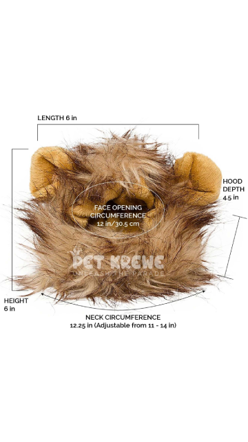 Lion Mane Cat or Small Dog Costume - SoulofHalloween