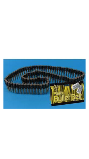 Plastic bullet clearance belt