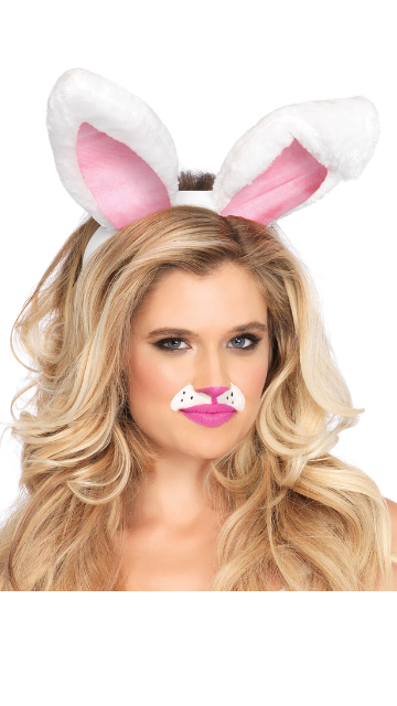 Plush Bunny Ears Headband - SoulofHalloween