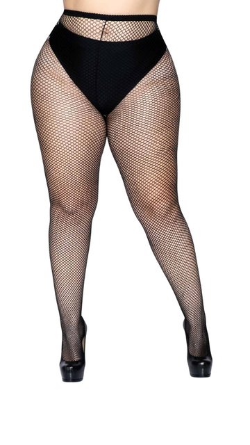  Leg Avenue Women's Fishnet Pantyhose, Black, One Size