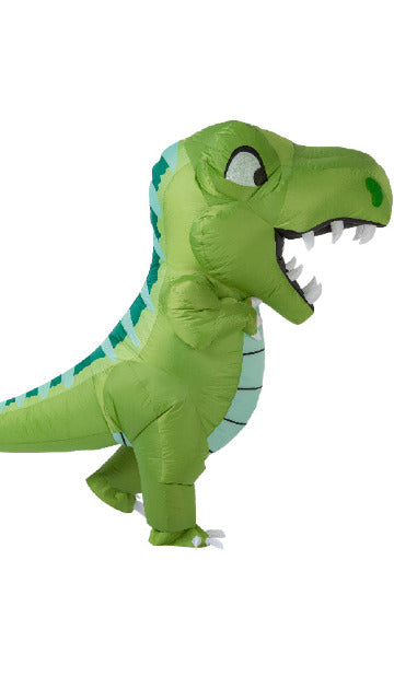 Inflatable Animated Green Dinosaur Costume Cosplay - SoulofHalloween