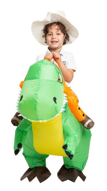 Inflatable Ride-On Dinosaur Costume- Child - SoulofHalloween